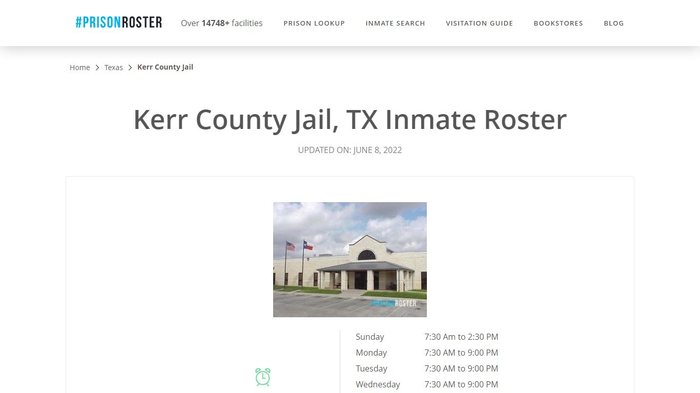 Kerr County Jail, TX Inmate Roster - Inmate Locator