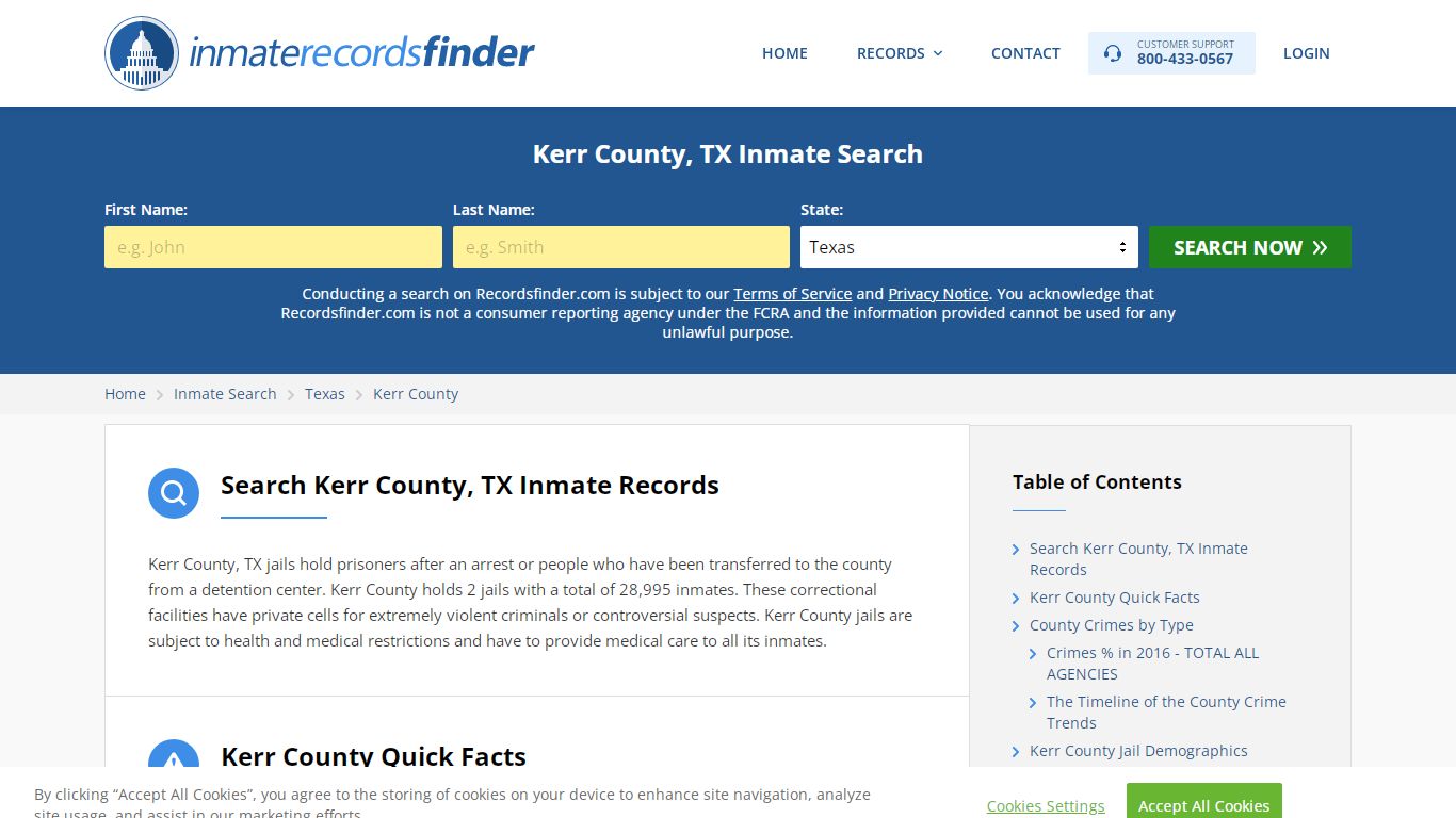 Kerr County, TX Inmate Lookup & Jail Records Online